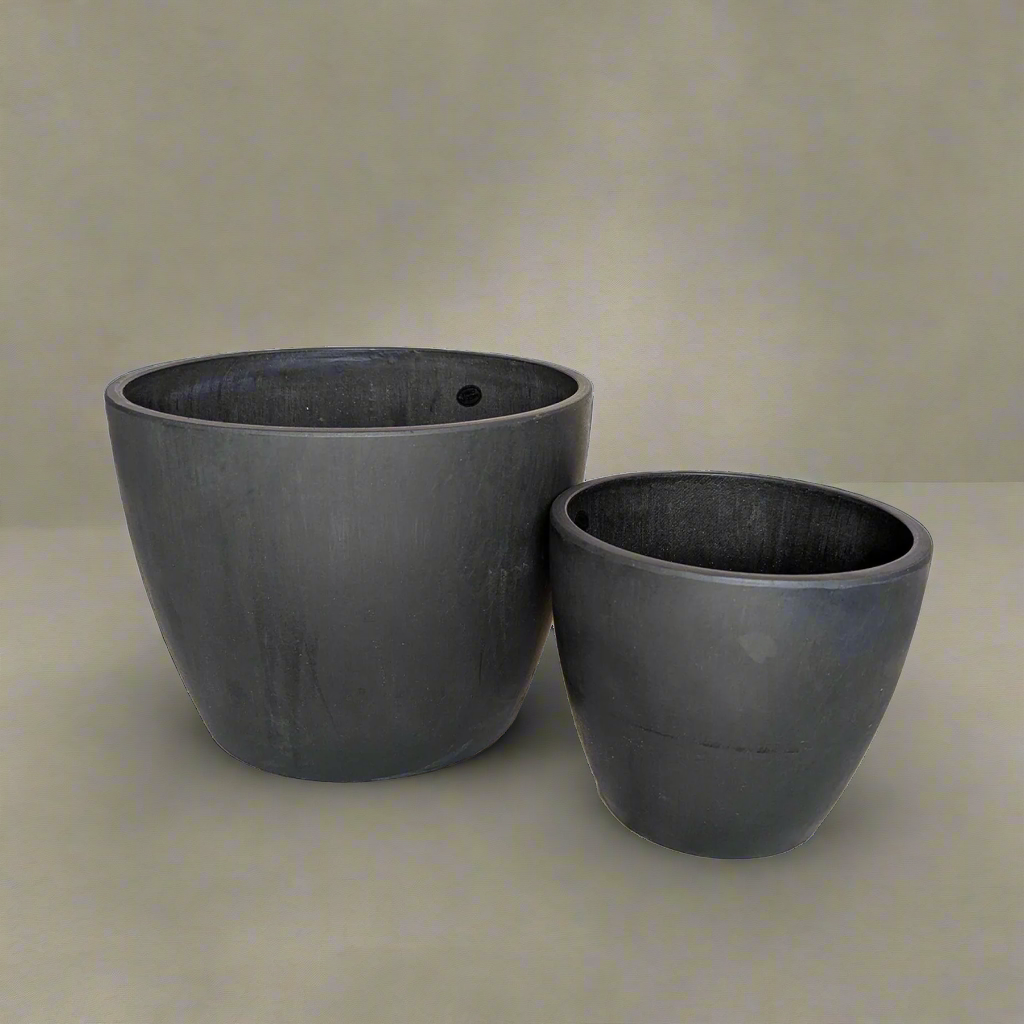 Black and TerraCotta Eco Pots