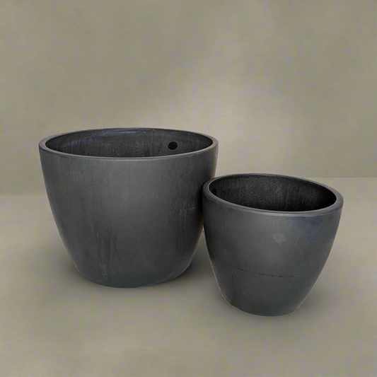 Black and TerraCotta Eco Pots